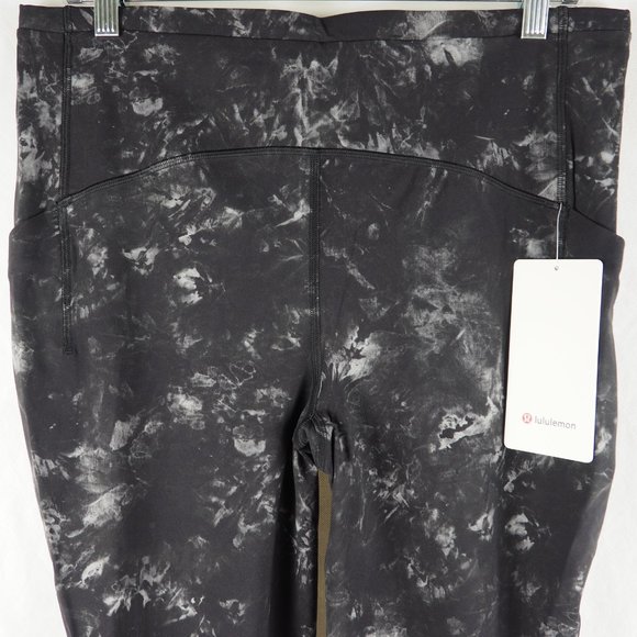 Lululemon Women's Swift Speed High-Rise Crop 21" Legging Aquila Black Multi - Picture 6 of 15